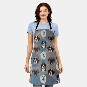 kerstgebergte honden schort