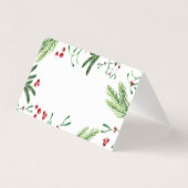 kerstgebitskaartje, escorkaart kaart (Achterkant)