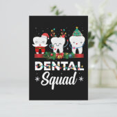 kerstgebitskleding Funny Xmas Dentist Bedankkaart (Staand voorkant)