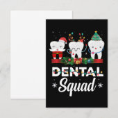 kerstgebitskleding Funny Xmas Dentist Bedankkaart (Voorkant / Achterkant)