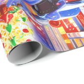 kerstgeblissen cadeaupapier (Rol Hoek)