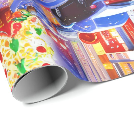 kerstgeblissen cadeaupapier (Rol Hoek)