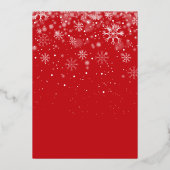 kerstgeboorte Aankondiging Foto Gold Foil Card (Achterkant)