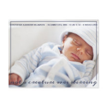 Kerstgeboorte Aankondiging Holiday Newborn Foto