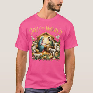 kerstgeboorte Christelijke geboorte van Jezus doet T-shirt