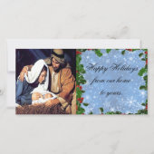 kerstgeboorte feestdagenkaart (Voorkant)