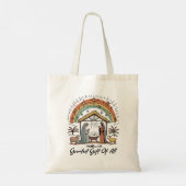 Kerstgeboorte Grootste Geschenk Christelijk Tote Bag (Achterkant)