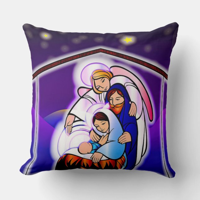 kerstgeboorte kussen (Voorkant)