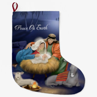 kerstgeboorte van Jezus Stocking Grote Kerstsok