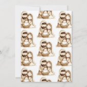 Kerstgeboren Jezus Maria Religieus Kerstmis Kaart (Achterkant)