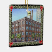 kerstgebouw keramisch ornament (Rechts)