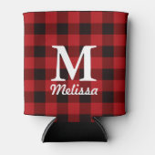 kerstgebuffel met rode buffel blikjeskoeler (Voorkant)