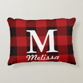 kerstgebuffel met rode buffel decoratief kussen (Voorkant)