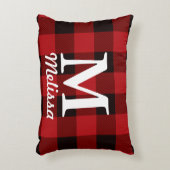 kerstgebuffel met rode buffel decoratief kussen (Voorkant(Verticaal))