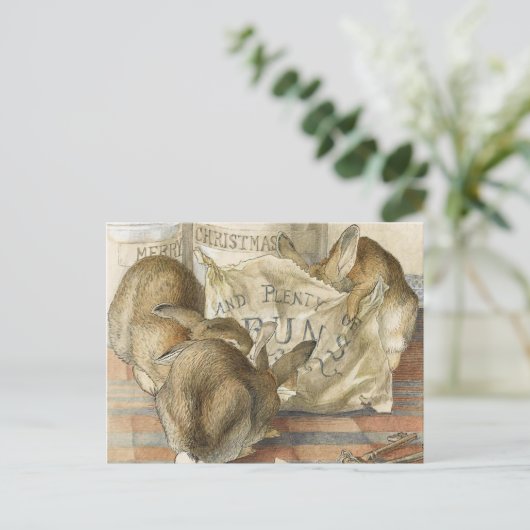 kerstgebundelde kaart (Staand voorkant)