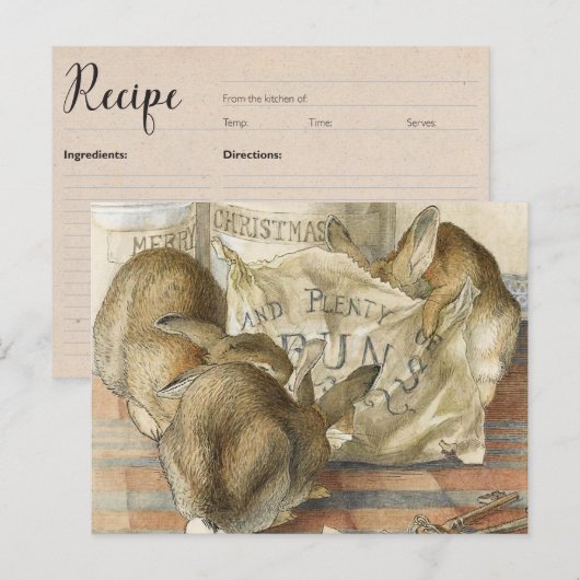 kerstgebundelde kaart (Voorkant / Achterkant)