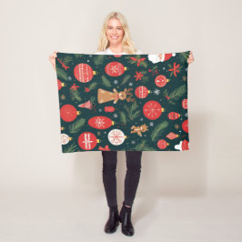 Kerstgedachte omarmen, Prettig kerstfeest Fleece Deken