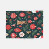 Kerstgedachte omarmen, Prettig kerstfeest Fleece Deken (Voorkant (Horizontaal))