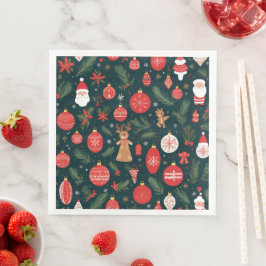 Kerstgedachte omarmen, Prettig kerstfeest Servet