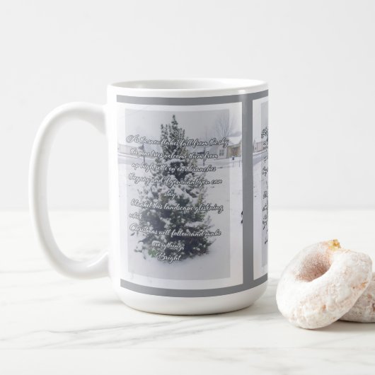 Kerstgedicht Afbeelding Mok (Met donut)