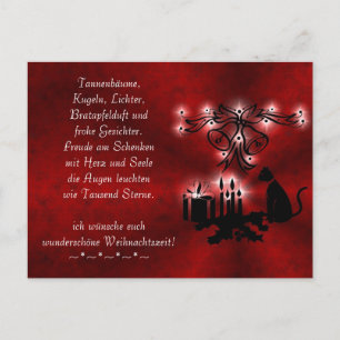 Kerstgedicht Duits , Voeg uw tekst toe aan ansicht Briefkaart
