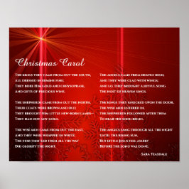 Kerstgedicht over Baby Jesus Poster