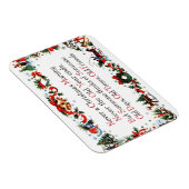Kerstgedicht uit het verleden magneet (Rechterzijde)