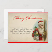  kerstgedicht voor kerstmis briefkaart (Voorkant / Achterkant)