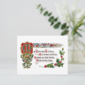 Kerstgedicht voor vrienden feestdagenkaart (Staand voorkant)