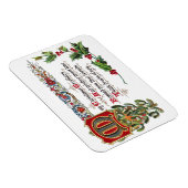 Kerstgedicht voor vrienden magneet (Rechterzijde)