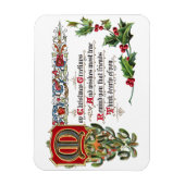 Kerstgedicht voor vrienden magneet (Verticaal)