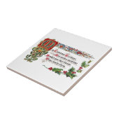 kerstgedicht voor vrienden tegeltje (Zijkant)