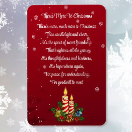 Kerstgedicht vriendschap Gift 4 x 6 Magneet