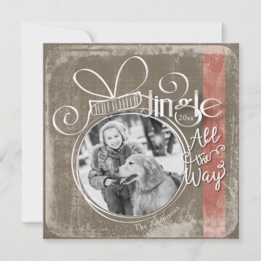 Kerstgeding, Enkele Foto & Jaar (Voorkant)