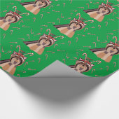 Kerstgedoe met snoeprietpapier cadeaupapier (Hoek)