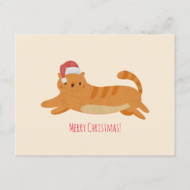 kerstgeel tablet briefkaart