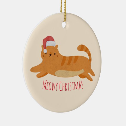 kerstgeel tablet keramisch ornament (Rechts)