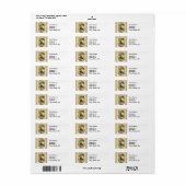 Kerstgeest aanwezig Scrooge Etiket (Full Sheet)