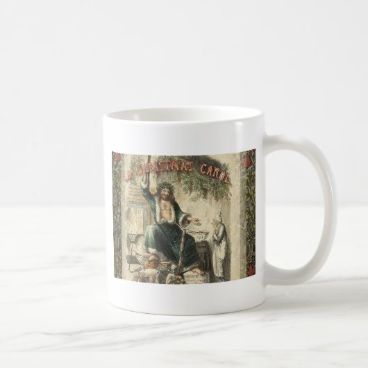 Kerstgeest Aanwezig Scrooge Koffiemok (Rechts)