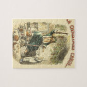 Kerstgeest aanwezig Scrooge Legpuzzel (Horizontaal)