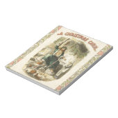 Kerstgeest aanwezig Scrooge Notitieblok (Linkerzijde)