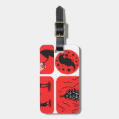 kerstgeest bagagelabel (Voorkant verticaal)