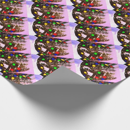 kerstgeest cadeaupapier (Hoek)