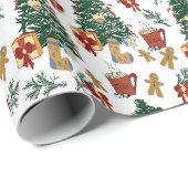 kerstgeest cadeaupapier (Rol Hoek)