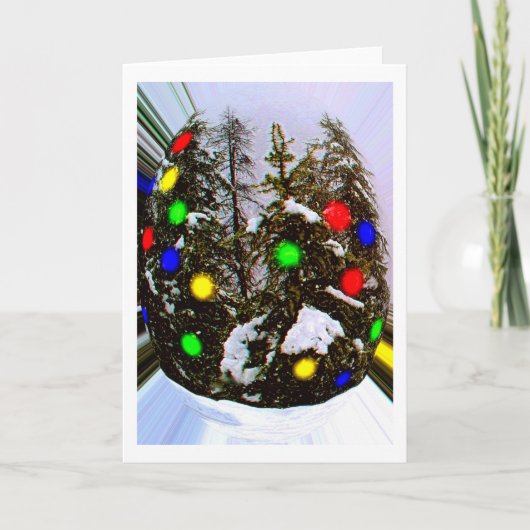 Kerstgeest feestdagen kaart (Voorkant)