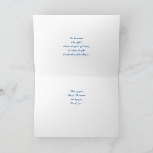 Kerstgeest Feestdagen Kaart (Binnen)