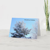 Kerstgeest Feestdagen Kaart (Voorkant)