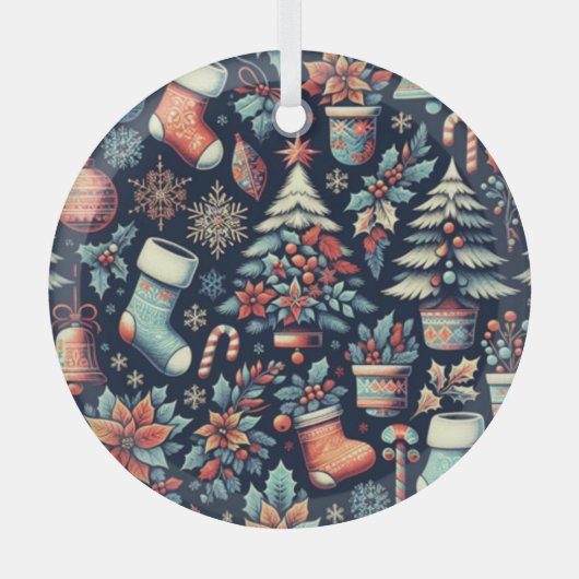 kerstgeest glas ornament (Voorkant)