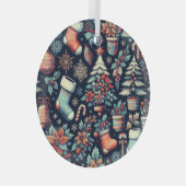 kerstgeest glas ornament (Voorkant Rechts)