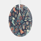 kerstgeest glas ornament (Voorkant links)